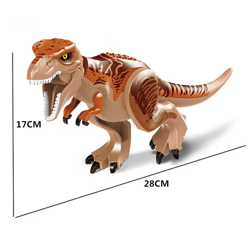 6 шт./партия динозавр Юрского периода карнотаурус индомус Рекс индораптор динозавр строительные блоки кирпичи экшн-игрушка-подарок для