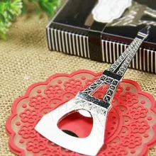 Свадебный подарок и подарками-La Tour Eiffel Tower Chrome бутылок Свадебные душ вечере 100 шт./лот