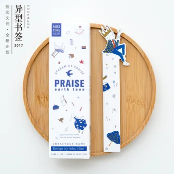 

1pcs boxed paper bookmarks <praise> 30 sheets in boxed paper shaped bookmarks