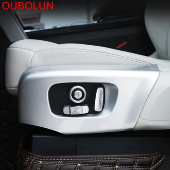 

OUBOLUN 8pcs For Land Rover Discovery 5 2017 2018 ABS Chrome Inner Seat Adjustment Button Cover Trim Car Styling