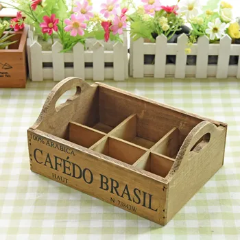

Modern Storage Boxes Desktop Organizador Wood Storage Flower Pots Holder Storage Box Wooden Sundries Fruit Storage Boxes Crafts