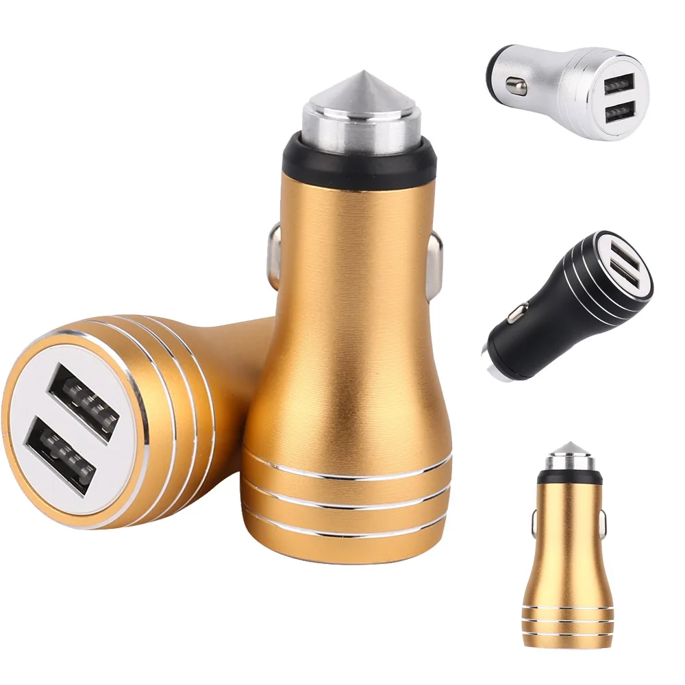 

Quick Charge 2.0 5V 2A Universal Usb Car Charger For Mobile Phone Double USB Ports Travel Car Chargers For Samsung Huawei Xiaomi