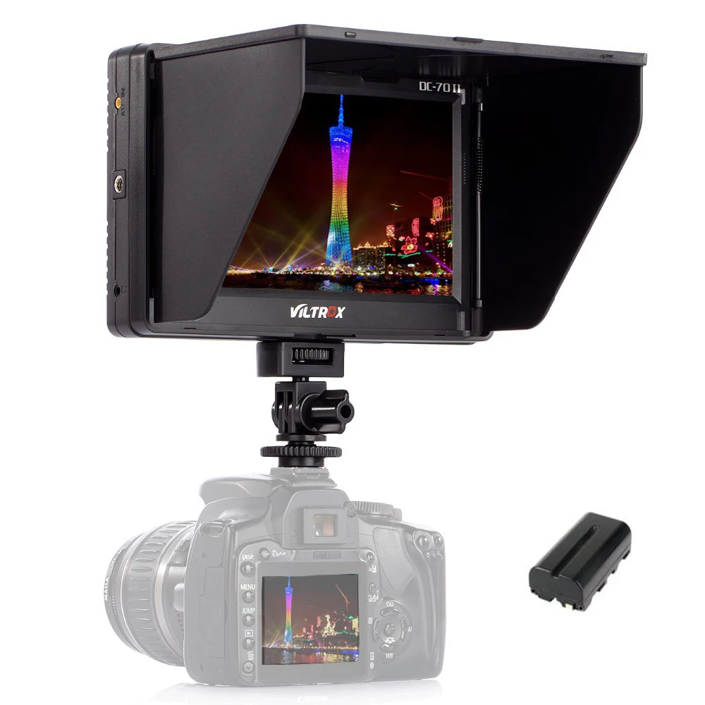 Prix pour Viltrox 7 ''DC-70II Clip-sur TFT HD LCD Caméra Vidéo Moniteur D'affichage HDMI AV Entrée pour Canon Nikon DSLR BMPCC + Livraison batterie Prix pour Viltrox 7 ''DC-70II Clip-sur TFT HD LCD Caméra Vidéo Moniteur D'affichage HDMI AV Entrée pour Canon Nikon DSLR BMPCC + Livraison batterie
