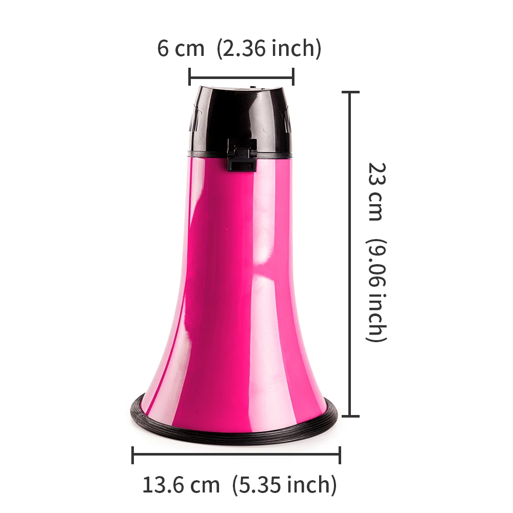 Mealivos ピンクポータブルメガホン ワット電源メガホンスピーカーブルホーン音声とサイレン アラームモード Noise Makers Aliexpress