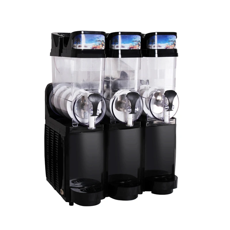 

Free shipping automatic 45L capacity 3 tanks slush frappe machine smoothie machine with factory price