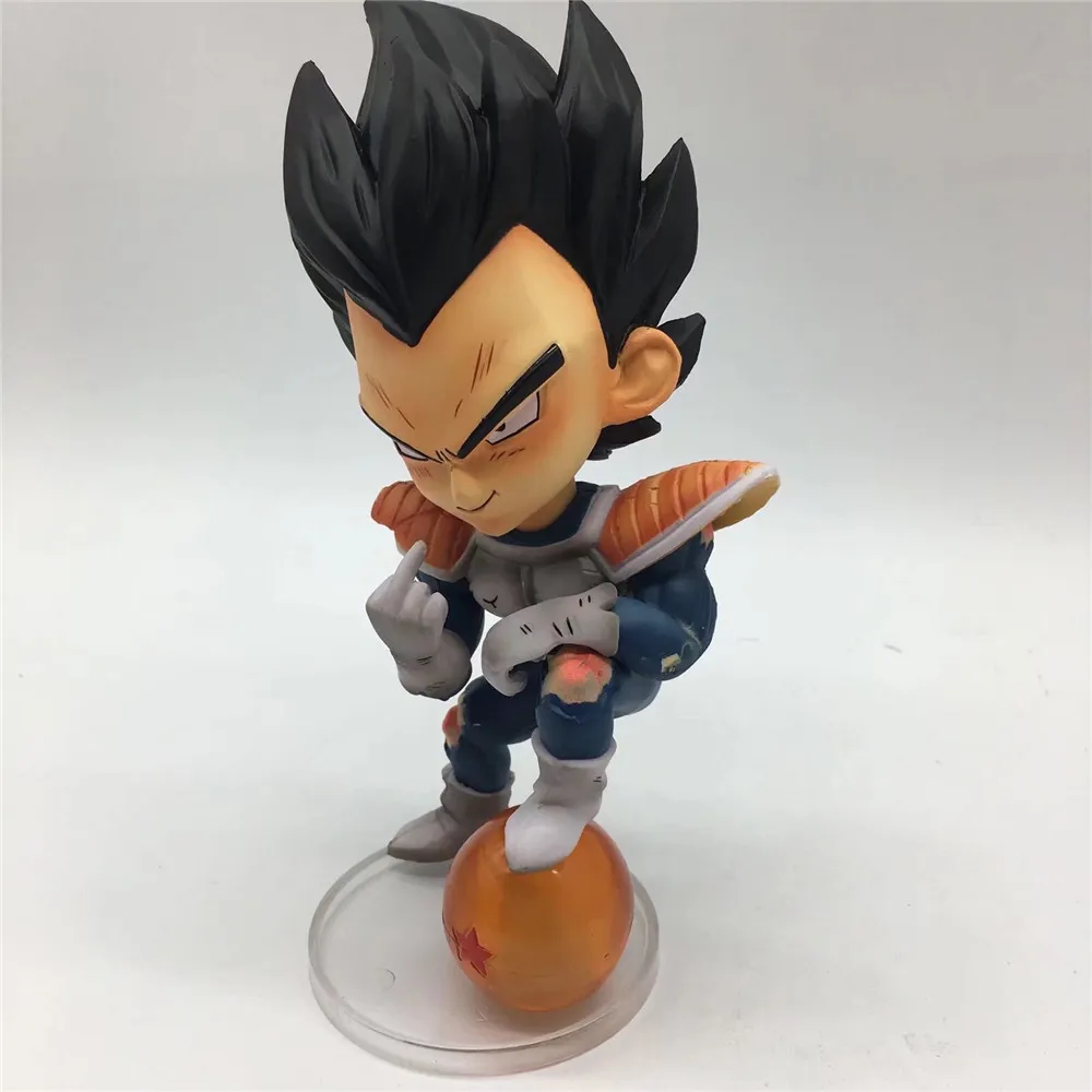 Anime Dragon Ball Z Vegeta Action Figure Evil Middle Finger Figurine PVC Super Saiyan Doll Model Kids Gift Children Hot Toys PG