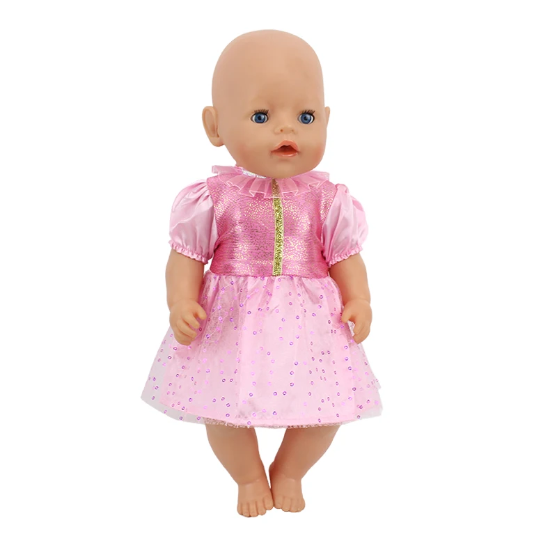 Модное платье подходит для 43 см Zapf Baby Reborn Doll 17 дюймов кукольная одежда - Цвет: a10