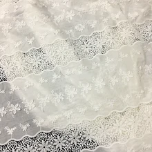 GLace 1Y/лот off white Водорастворимая Цветочная хлопчатобумажная ткань для платья вышивка кружева Домашняя одежда аксессуары TX1096