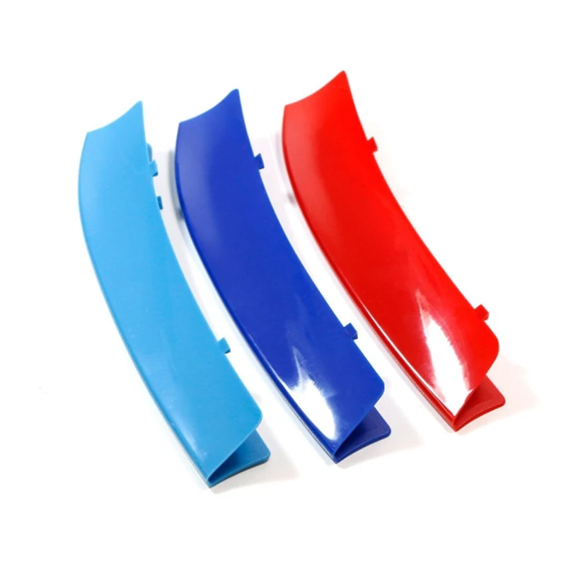 For BMW X1 E84 2009 to 2015 Front Grille Trim Strips Grill Performance Decoration Cover Sticker 3 Colors 3D M Styling 7 Grilles For BMW X1 E84 2009 to 2015 Front Grille Trim Strips Grill Performance Decoration Cover Sticker 3 Colors 3D M Styling 7 Grilles