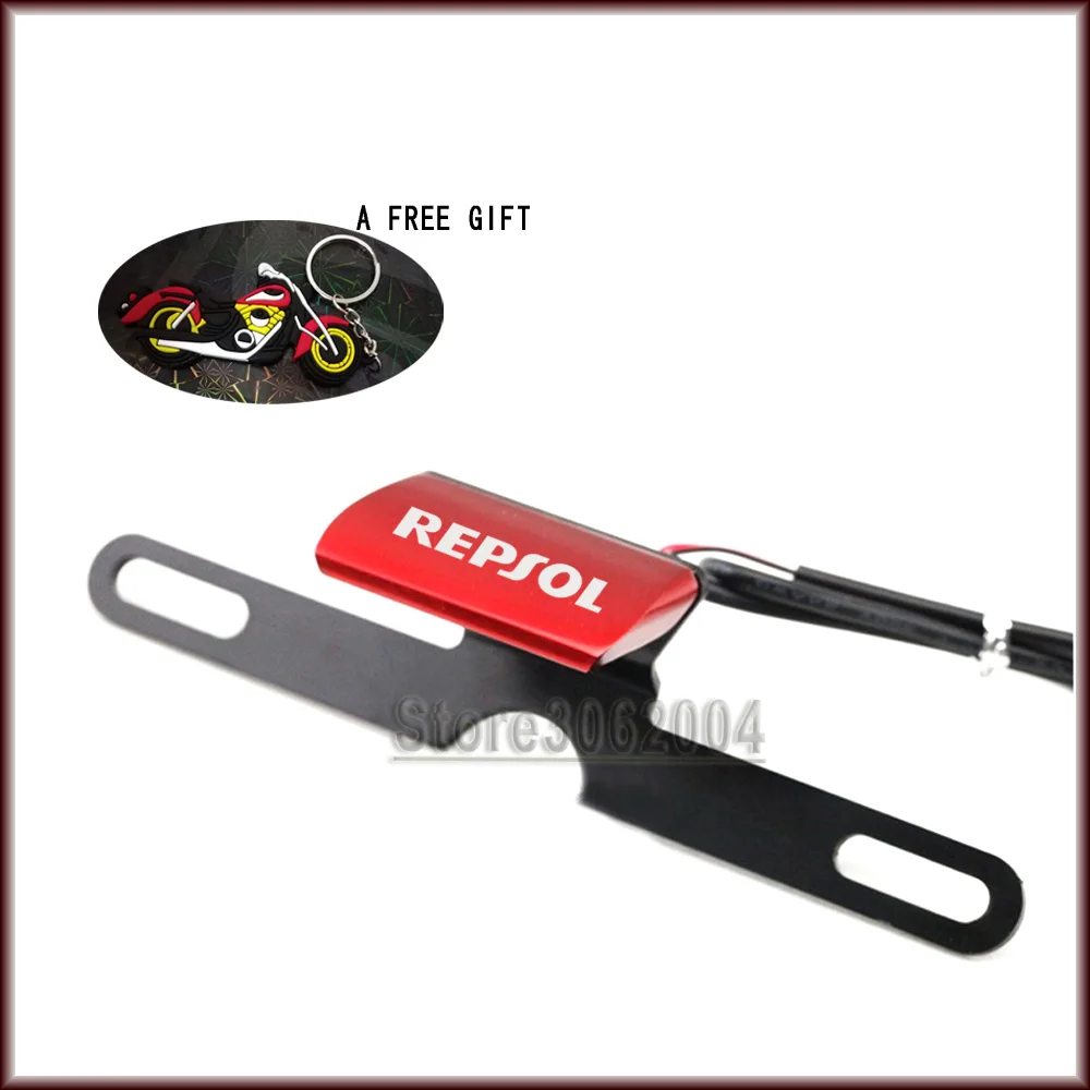 

For HONDA CB300F CB400F CB500F CB600F CB650F CB900F HORNET Repsol Motorcycle Rear Tail Lamp Number License Plate LED Light