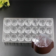 21 полостей Европы монета в форме полиэтиленовой ясно шоколадная форма для DIY Хлебобулочные аксессуары