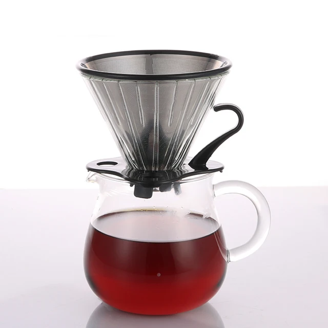 Best Offers NEW Stainless Steel Cone Coffee Mesh Filter Strainer Baskets Reusable Coffee Dripper Pour Over Reusable Cafe Tool Best Offers NEW Stainless Steel Cone Coffee Mesh Filter Strainer Baskets Reusable Coffee Dripper Pour Over Reusable Cafe Tool
