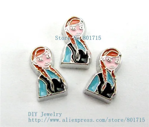 Новый стиль красивая девушка 10 шт DIY плавающий медальон шармы на память для