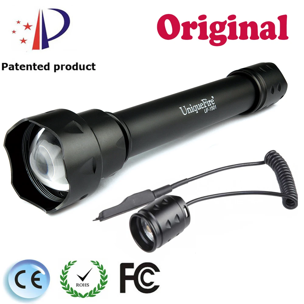 Uniquefire Led Hunting Flashlight Uf1501 Ir850nm T38 Long Range