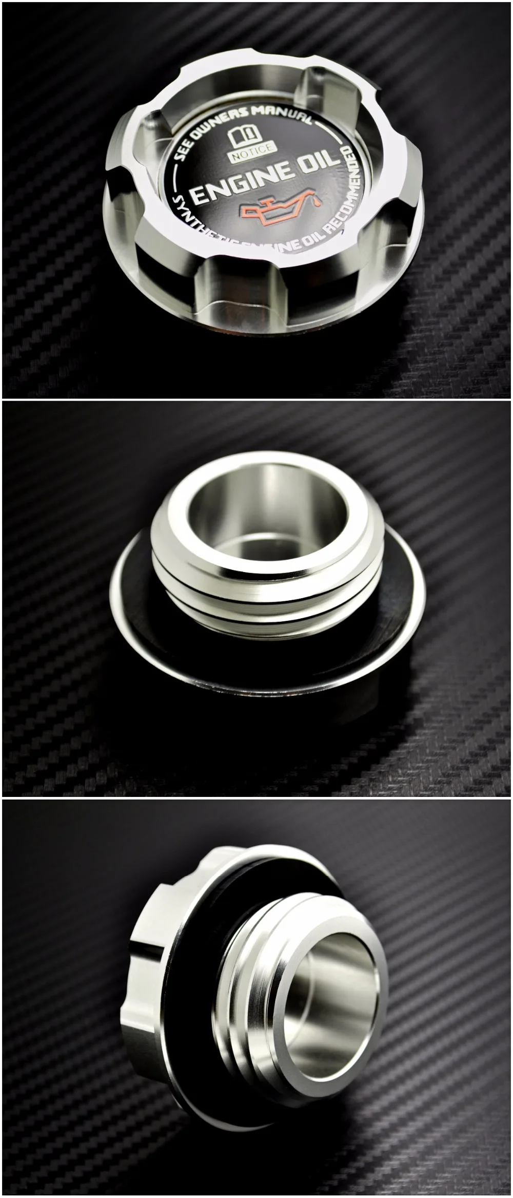 Prata de Alumínio Tampa de Óleo do Motor Subaru Forester Impreza Baja rs Legado gt Ej20 Ej25 Turbo Alumínio Billet Wrx 4 Prata de Alumínio SUBARU FORESTER IMPREZA WRX