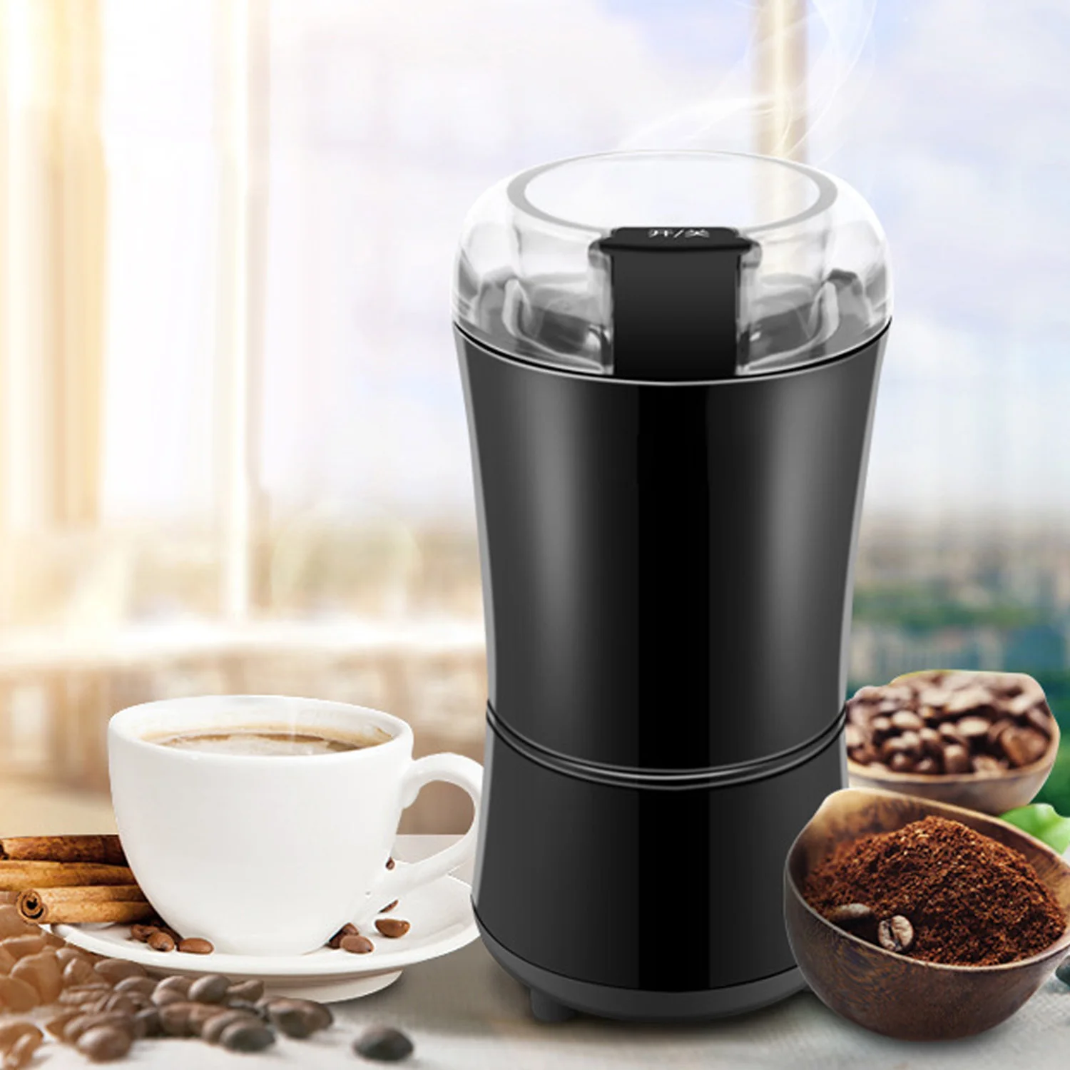 Buy Behogar Mini Electric Coffee Spice Beans Grinder Maker with Stainless Steel
