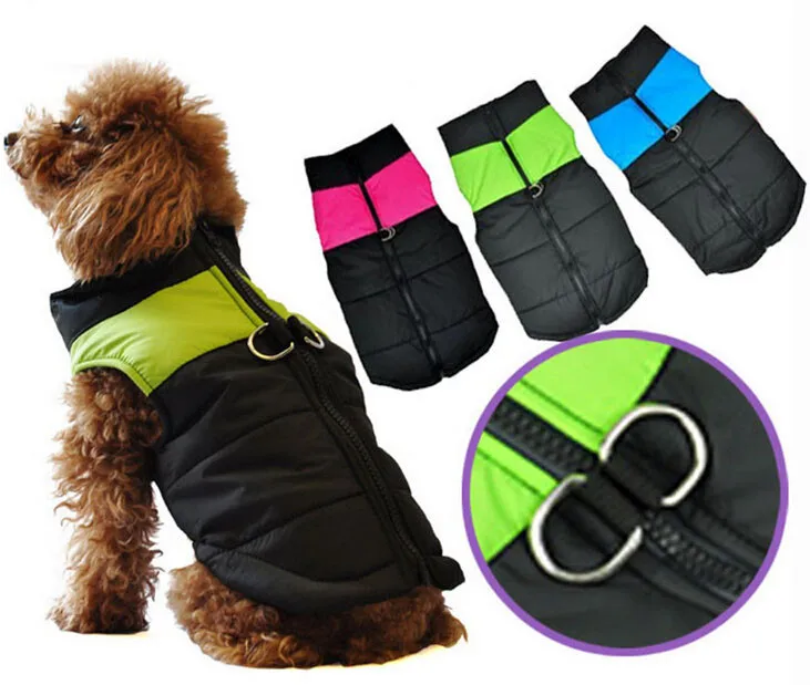 Пуховый жилет для собаки Тедди зимняя водонепроницаемая одежда для собак ветрозащитная теплая одежда для домашних животных маленький щенок парки
