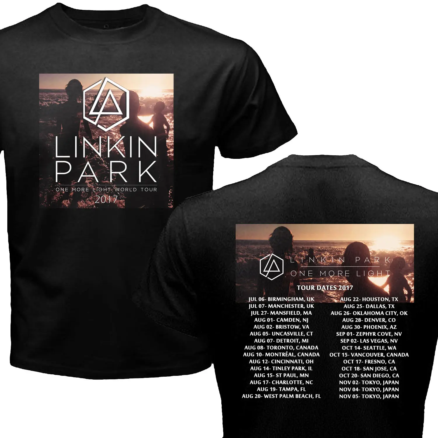 

NEW LINKIN PARK TOUR DATES 2017 BLACK T SHIRT SIZE S,M,L,XL,2XL,3XL Hot New 2018 Summer Fashion T Shirts Top Tee Plus Size