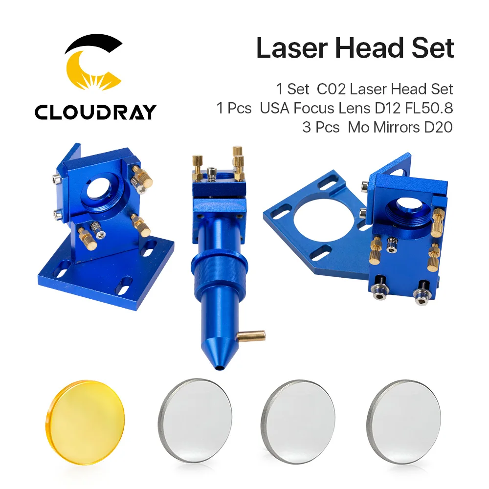 K Series: CO2 Laser Head Set for 2030 4060 K40 Laser Engraving Cutting Machine