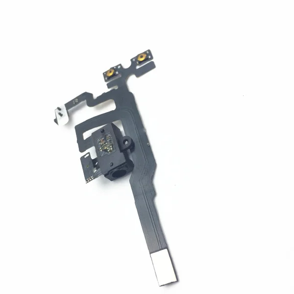 10pcs lot New Headphone Earphone Audio Jack Connector Mute Silent Switch Button Flex Cable for iPhone 4s White Black
