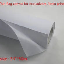 5"* 50 м растворитель/Эко-качественная печать с подсветкой флаг материал открытый флаг из ткани 115gsm