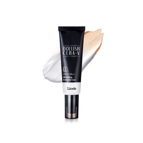 

BEST Korea Cosmetic LIOELE Dollish Cera-V CC Cream SPF34 PA++ 50ml BB CC Cream Whitening Makeup Face Base Concealer Moisturizing