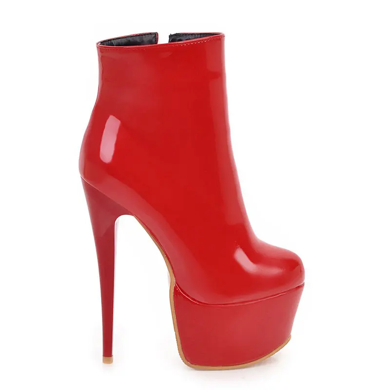 Lasyarrow/пикантные женские ботинки; Цвет черный, красный; лакированные кожаные туфли; женские ботинки на шпильке; Botas Feminina; RM124