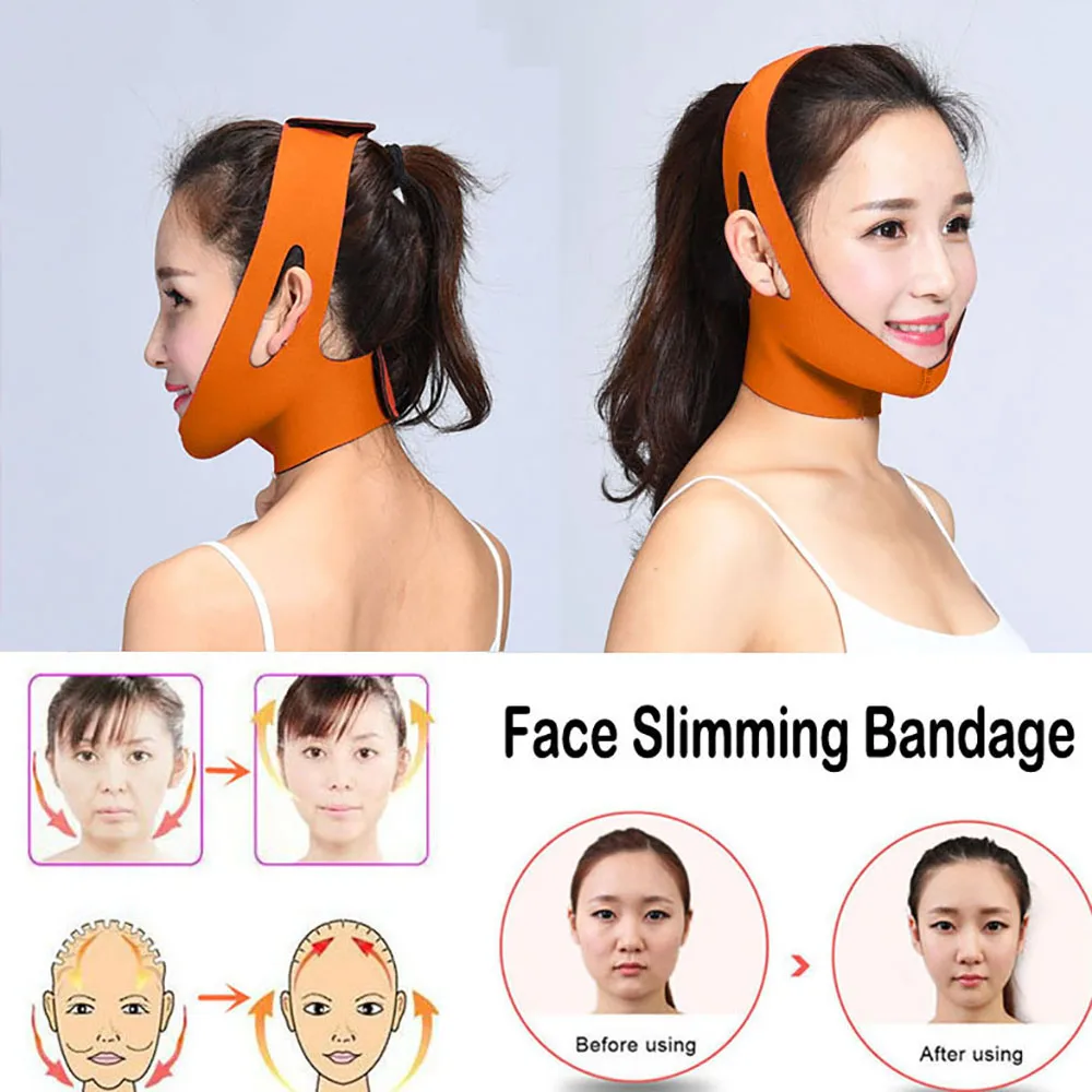 Face Lift Tools Slimming Face Mask Facial Thin Masseter Double Chin Skin Face Bandage Belt V-shaped Face Care Thining Band