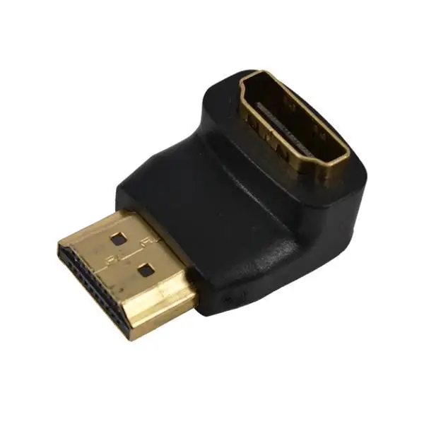 5 шт. мини 1,4-HDMI-Male к женскому MF под прямым углом 90 градусов конвертер адаптер с покрытыем цвета чистого 24 каратного золота видео высокой четкости для Xbox 360 для PS3 PS4 HDTV DVD