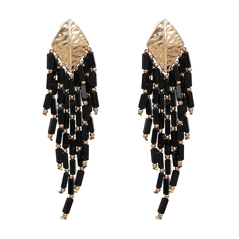 JUJIA модные висячие серьги с кристаллами для женщин массивные ювелирные изделия Длинные серьги с кисточками Bijoux