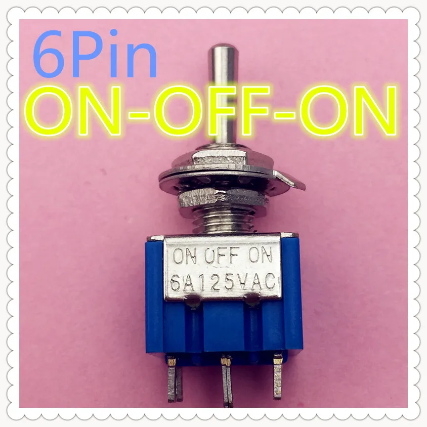 2 шт. G104 Mini MTS-203 6-контактный ON-OFF-ON 6A 250V переключатели высокого качества продажа при