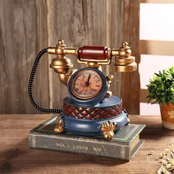 

Vintage Resin Figurines Home decor Retro phone decoration Livingroom Ornament Crafts Home decoration accessories Lover Gift