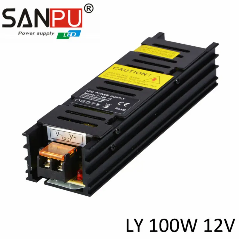 

220VAC to 12VDC Power Supply SANPU LED Display board 2017 New Arrival CE RoHS 100W 8A 12V Switching Power Supply