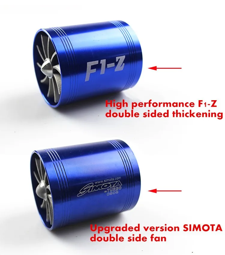 RASTP F1-Z/SIMOTA двойная турбина турбонагнетатель воздуха впускной газ топлива заставка вентилятор автомобиля супер зарядное устройство турбонатор вентилятор RS3-TUR007