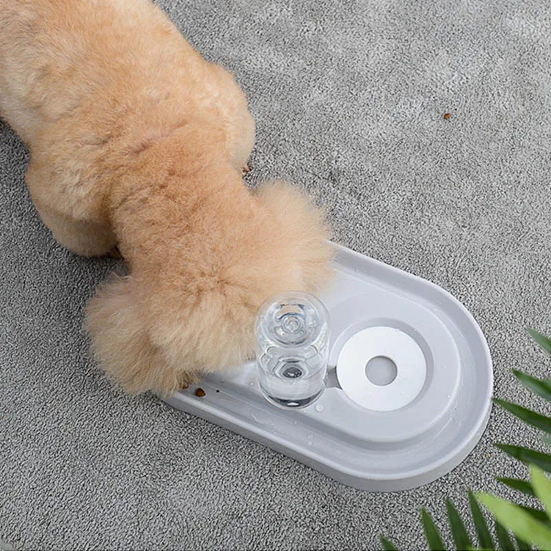 Pet Cat устройство для кормления собак 2 в 1 кормушка для кошек и собак поилка бутылка без смачивания рта для питья волос дозатор для кормления