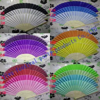 

Free Personalized fee and shipping fee Bride & Groom's Name and Date Wedding Hand Fan with Organza Gift Bags customize logo