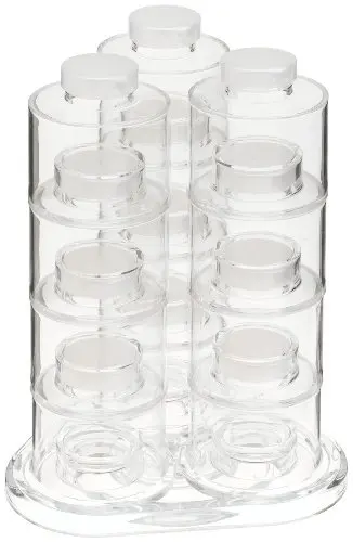 12 Spice Jar Tower Carousel Spin Design Herb Spices Seasoning | Дом и сад