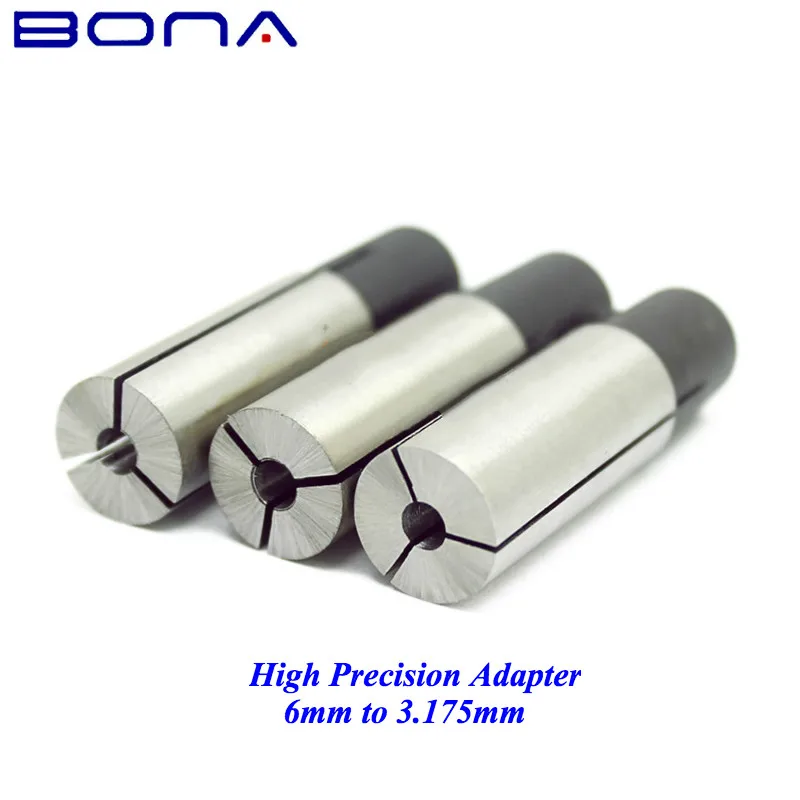 

5Pcs 6mm to 3.175mm High Precision Power Collet Chuck CNC Adapter For Engraving Tools Bits And CNC Router Parts Free Shipping