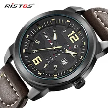 RISTOS Double Date Men Watch font b Top b font font b Brand b font font
