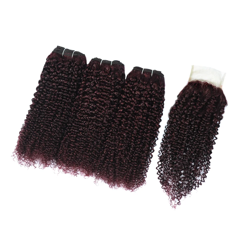Grape Purple 3 Kinky Curly Bundles With Closure Peruvian Human Hair Weave With Closure Dark Red Shining Star Non Remy No Tangle Grape Purple 3 Kinky Curly Bundles With Closure Peruvian Human Hair Weave With Closure Dark Red Shining Star Non Remy No Tangle