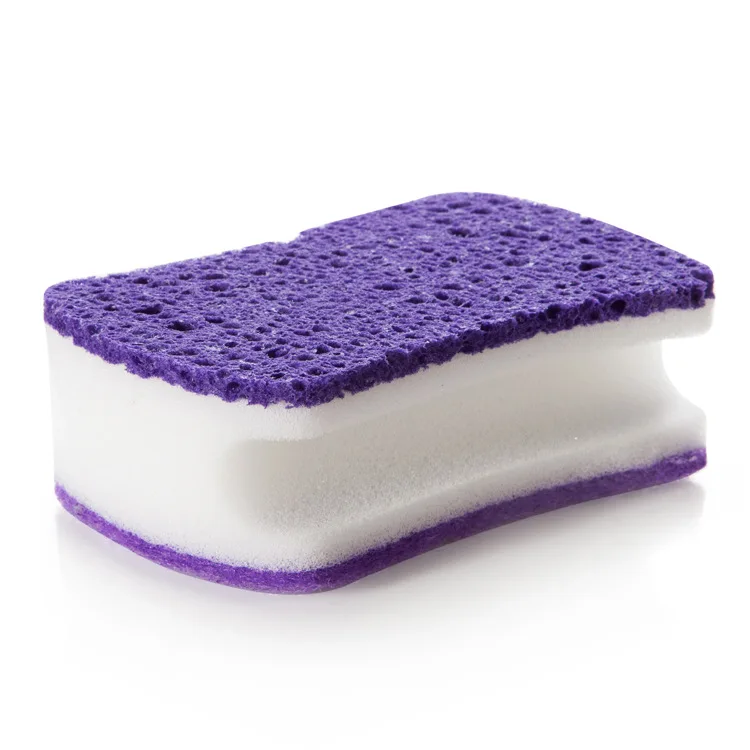Luluhut для домашнего использования, щетка для чистки, волшебная меламиновая губка для ванной, кухни, окна, дым, лампблэк, машина, очиститель, губка, блюдо - Цвет: purple