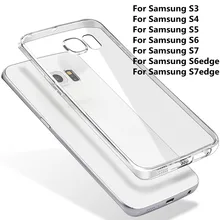 Прозрачный Ультратонкий Мягкий ТПУ чехол для samsung Galaxy S3 S4 S5 S6 S7 edge чехол для samsung Galaxy S10E S8 S9 S10 плюс