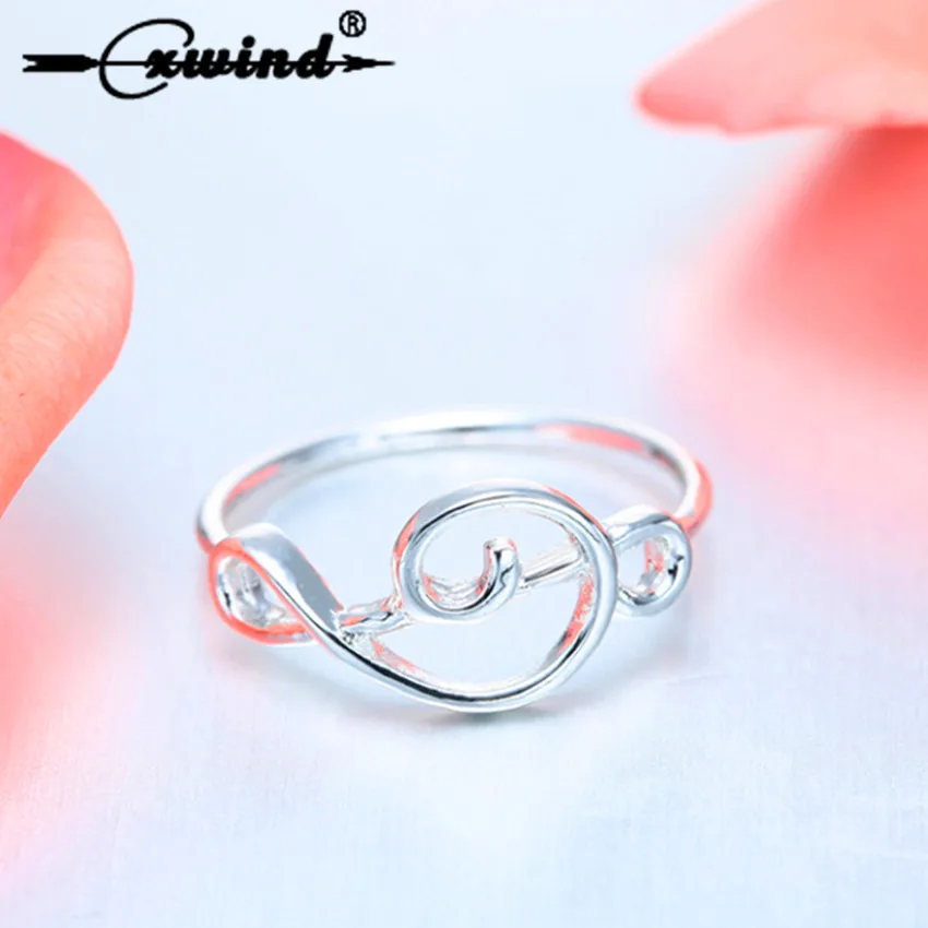 

Cxwind Fashion Treble Clef Ring Selectable Music Musical Notes Rings for Women Jewelry Song Jewelry Select Ring