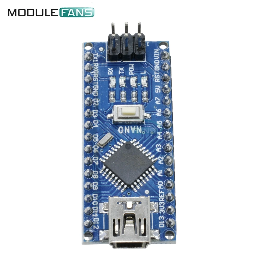 10 шт. Nano V3.0 3 0 мини USB драйвер 5 в 16 м Микроконтроллер плата CH340 g для Arduino с usb кабелем