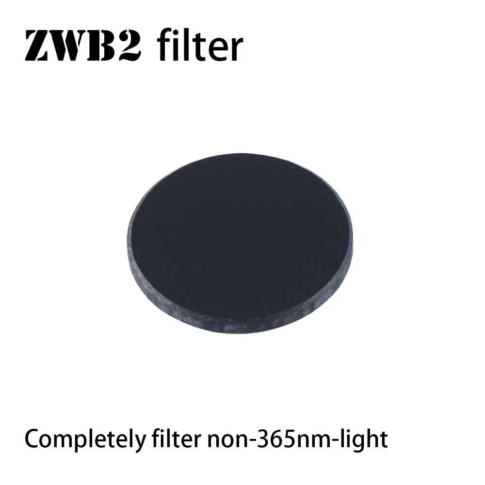 

ZWB2 filter for UV 365nm light , 20.5mm diameter, 2mm thickness