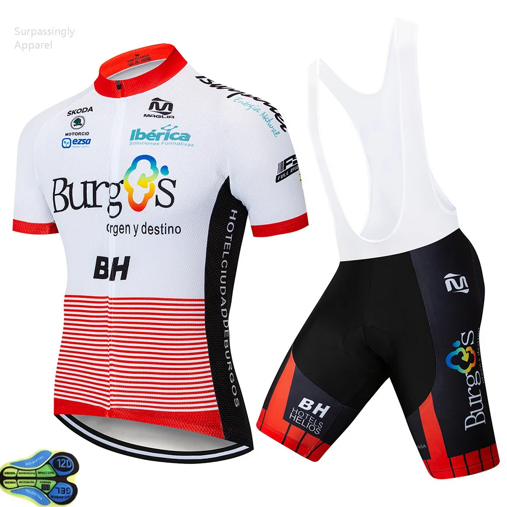 

New 2019 UCI TEAM Pro Burg Cycling Jersey Bike Short Set MTB Ropa Ciclismo Pro Cycling Wear Men Bicycle Maillot Culotte 12D Pad