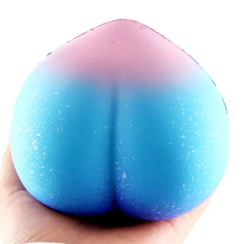 1Pcs 10cm kawaii Squishy Jumbo Starry Sky Peach Squeeze Squishy Slow Rising Stress Relief Toys Phone Strap Squishi Kid Juguetes