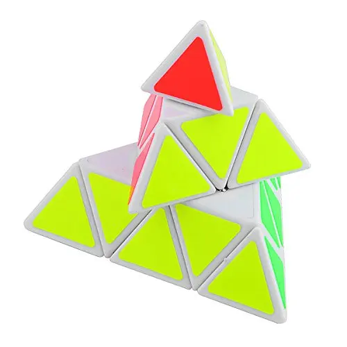 Скоростной куб D-FantiX Shengshou 3x3 Пирамида волшебный куб Треугольник скоростной куб головоломка белый