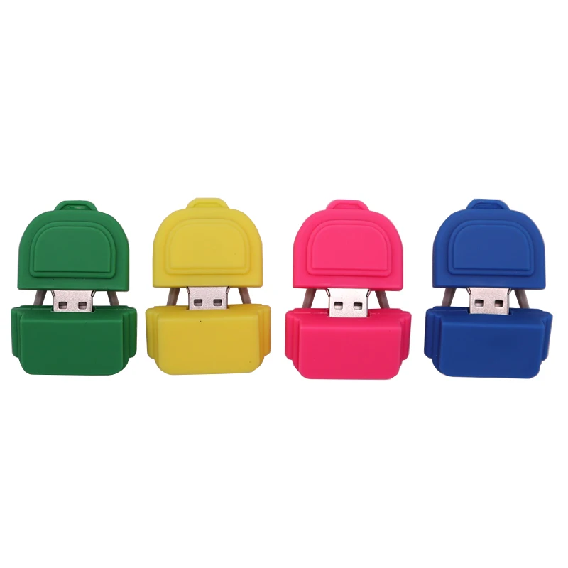 

USB flash pendrve cute cartoon school bag pen drive 4GB 8GB 16GB 32GB 64GB 128GB memoria usb stick Personalized gift flash drive
