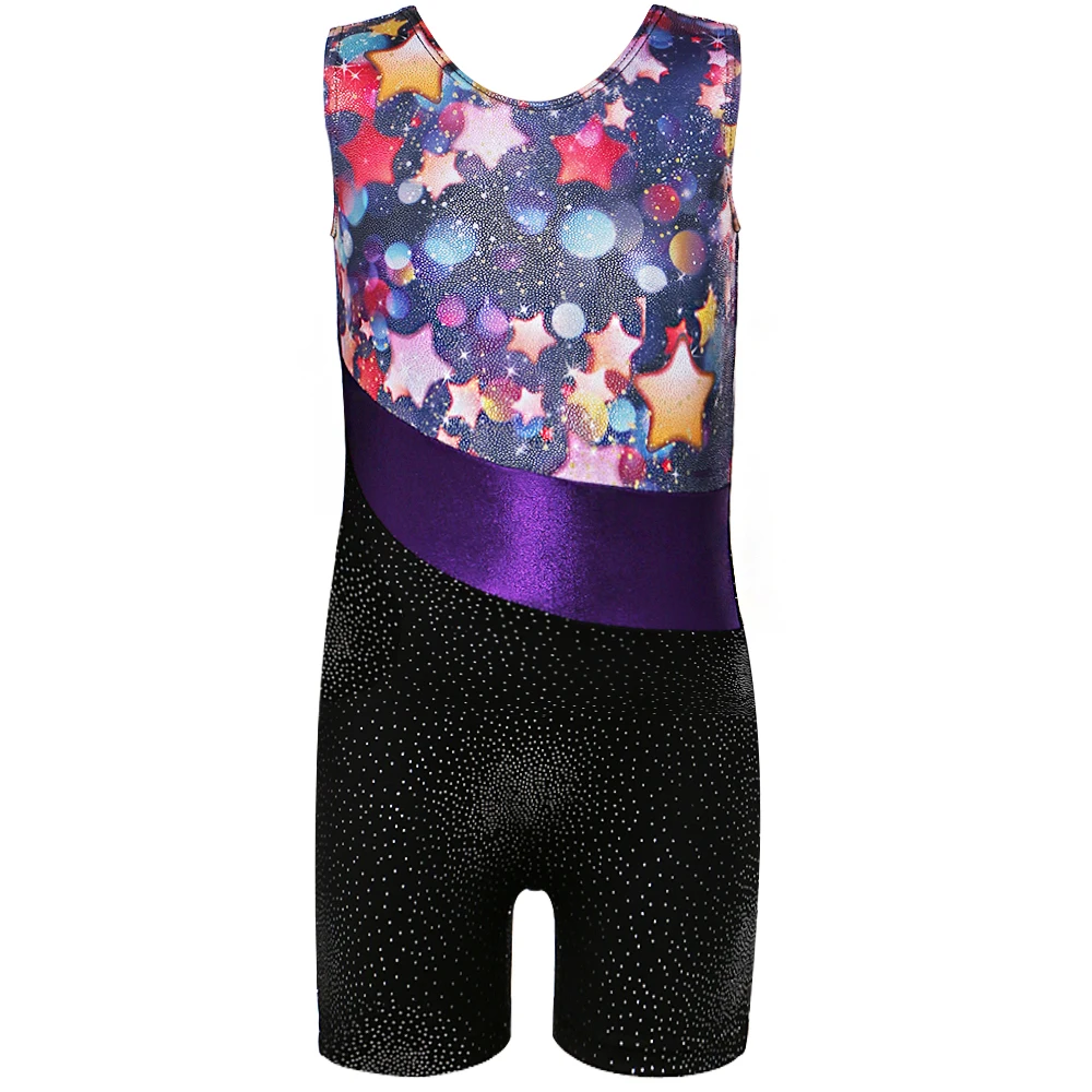 2017 New Sleeveless Girls Athletic Gymnastics leotards Polyester Dance